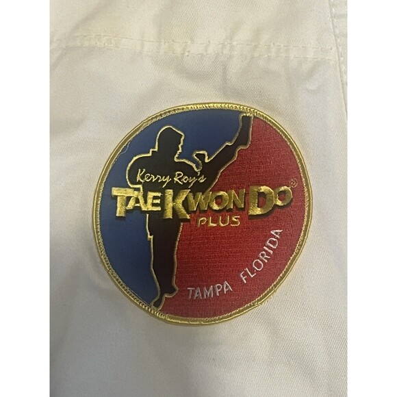 Kenny Roy’s Taekwondo Academy Uniform Size 3 - 2 Embroidered Patches Bold Look - Picture 5 of 9